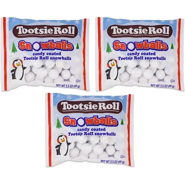 Tootsie Roll Snowballs 3.5oz Candy Coated Tootsie Roll Snowballs