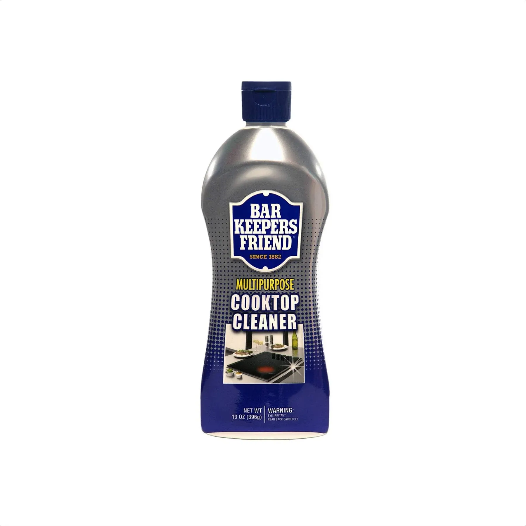 Bar Keepers Friend Multipurpose Cooktop Cleaner 13 oz - Liquid Stovetop Cleanser - Safe for Use on Glass Ceramic Cooking Surfaces, Copper, Brass, Chrome, and Stainless Steel and Porcelain Sinks