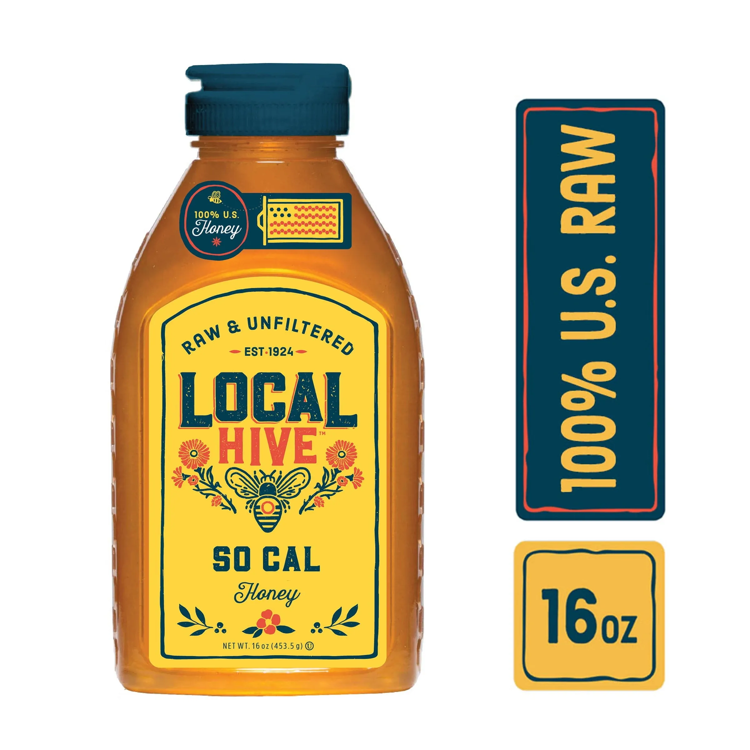 Local Hive Honey, Raw & Unfiltered, So Cal - 16 oz