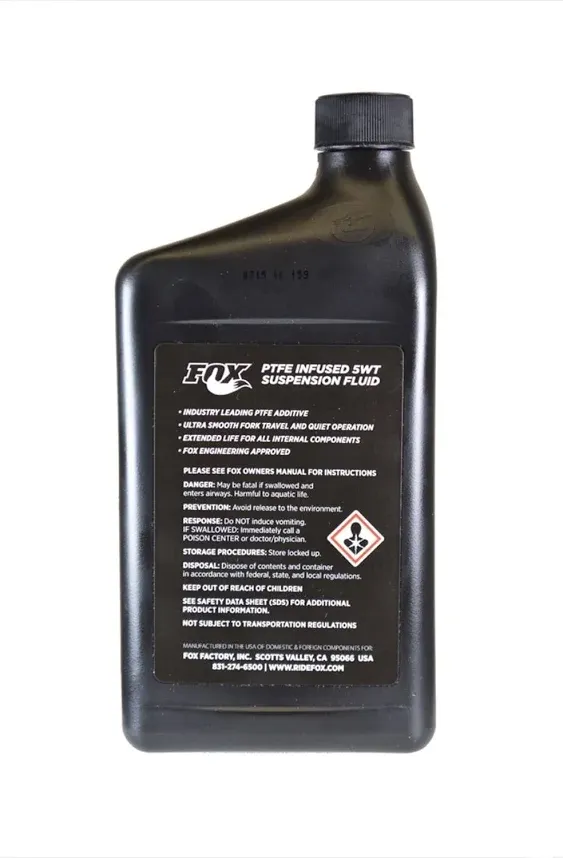 Fox PTFE Infused 5 Weight Suspension Fluid - 1-Quart