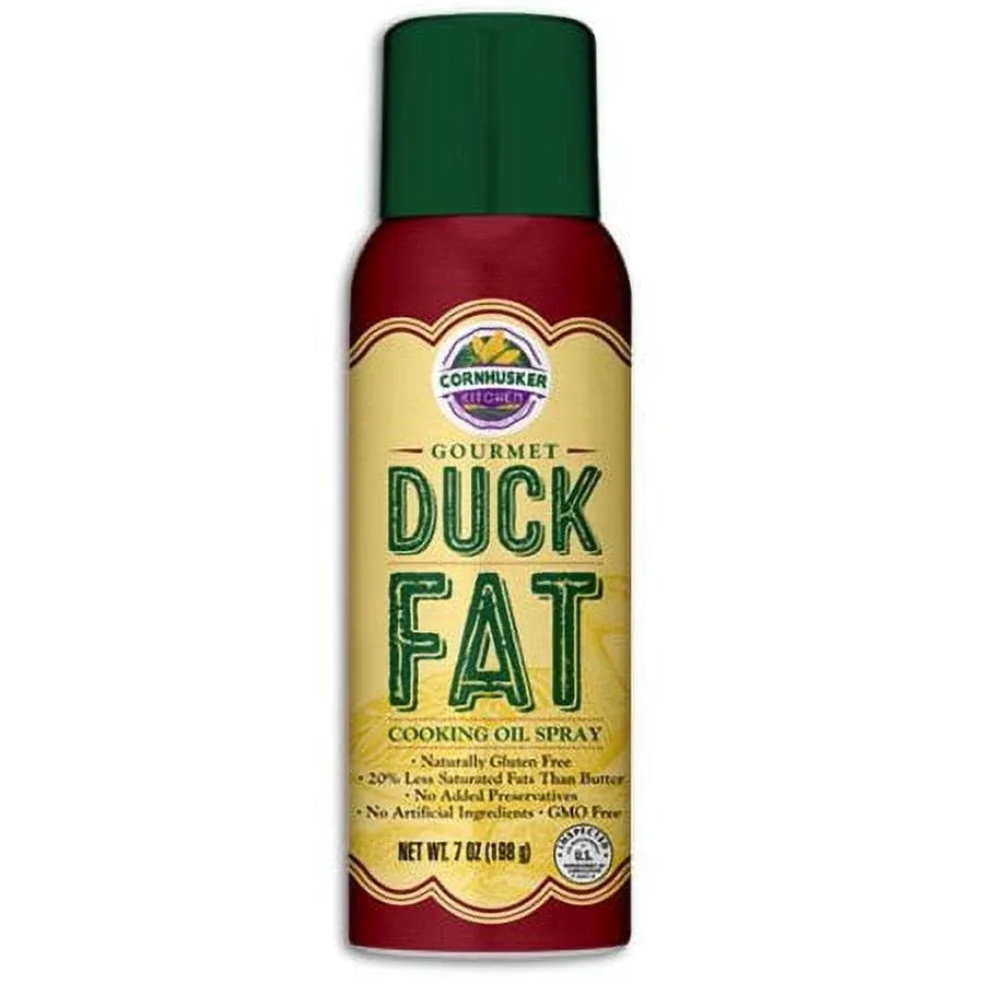 Cornhusker Kitchen Gourmet Duck Fat Cooking Oil Spray Organic Gluten-Free 7 oz.