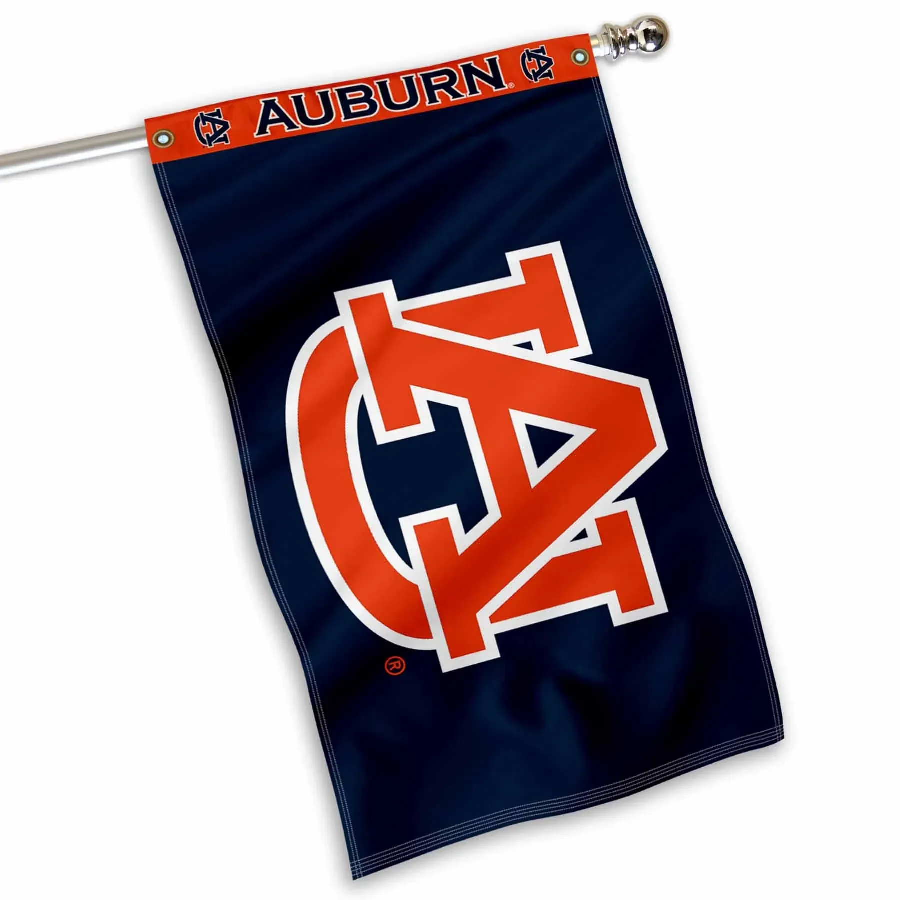 College Flags and Banners Co. Auburn Printed Header 3x5 Flag