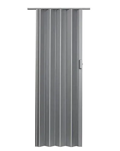 Spectrum Elite Vinyl Accordion Door, Satin Silver