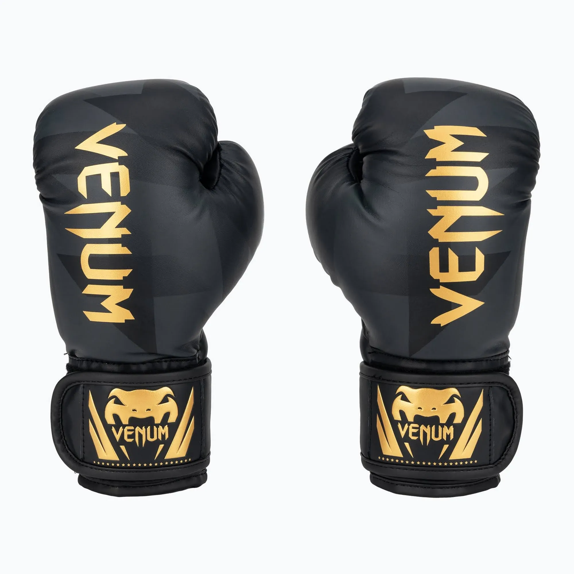 Venum Razor Boxing Gloves - For Kids - Black/Gold - 6 oz - Venum