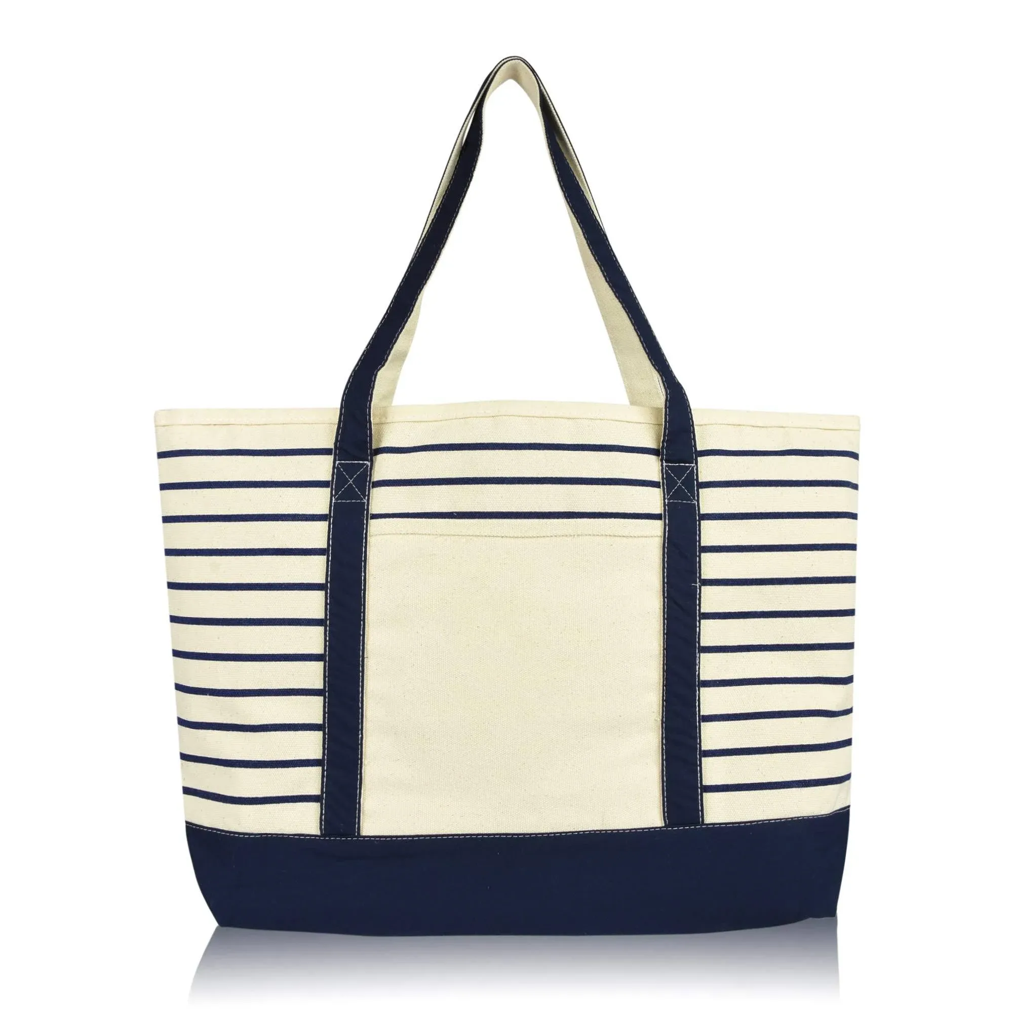 Dalix Striped Soft Tote | Dalix.com