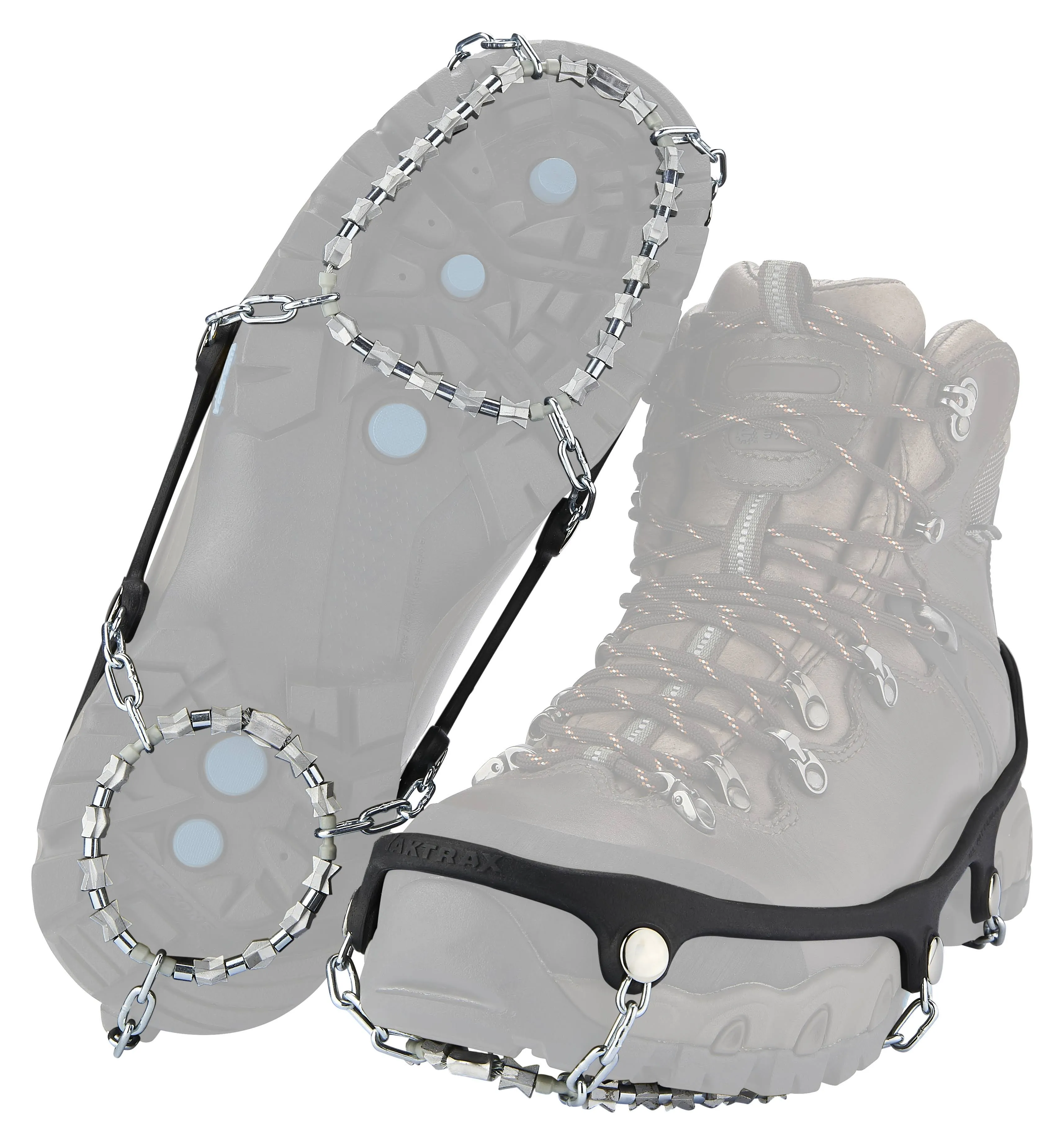 Yaktrax 08532 Snow and Ice Traction Diamond Grip Unisex Rubber/Steel Black W 10.5+/M 9.5-12.5 Waterproof 1 Black