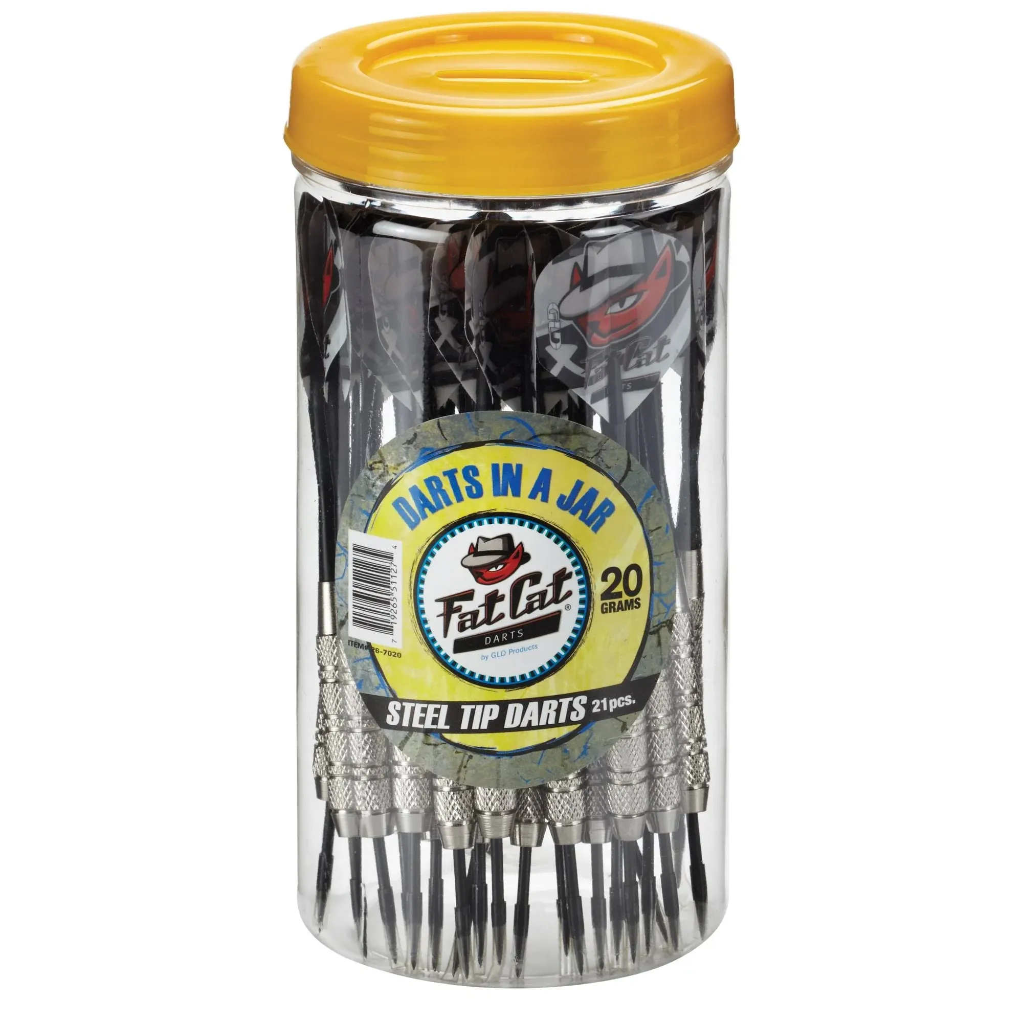 Fat Cat 21 Darts in a Jar Steel Tip 20 Grams