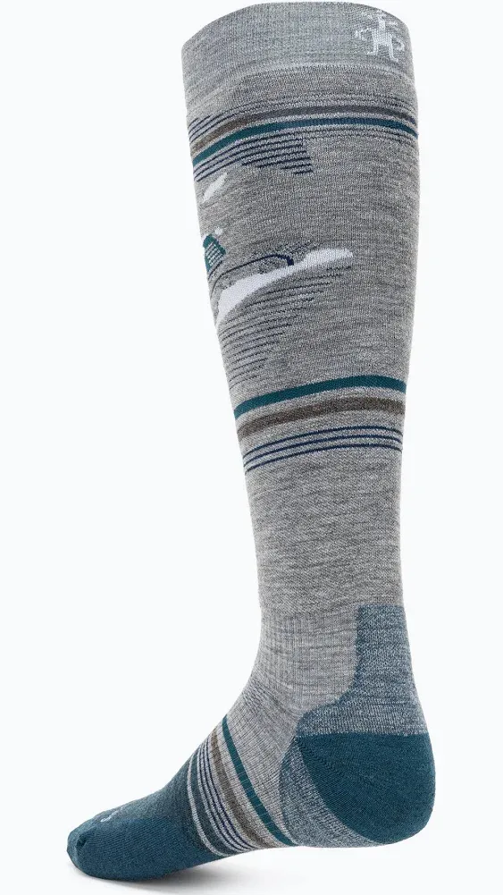 Smartwool Snowboard Piste Machine Targeted Cushion Merino Wool Over The Calf Socks For Men and Women