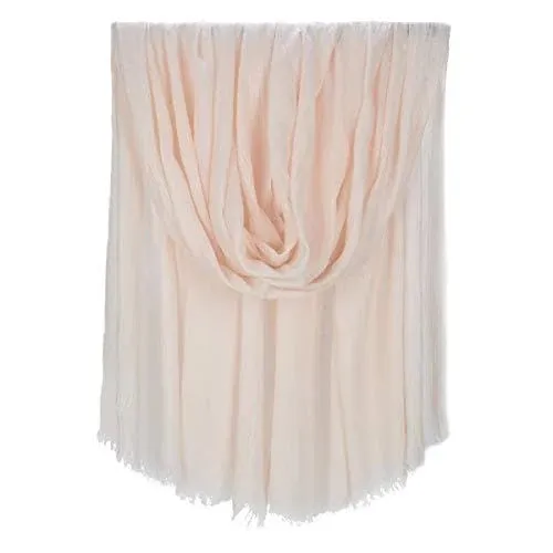 Women Summer Scarfs Large Long Lightweight Linen Beach Gauze Shawl Wrap 75”×43”