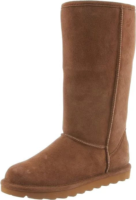 BEARPAW Women's Elle Tall Wide Multiple Colors | Women's Boot Classic Suede | Women's Slip On Boot | Comfortable Winter Boot