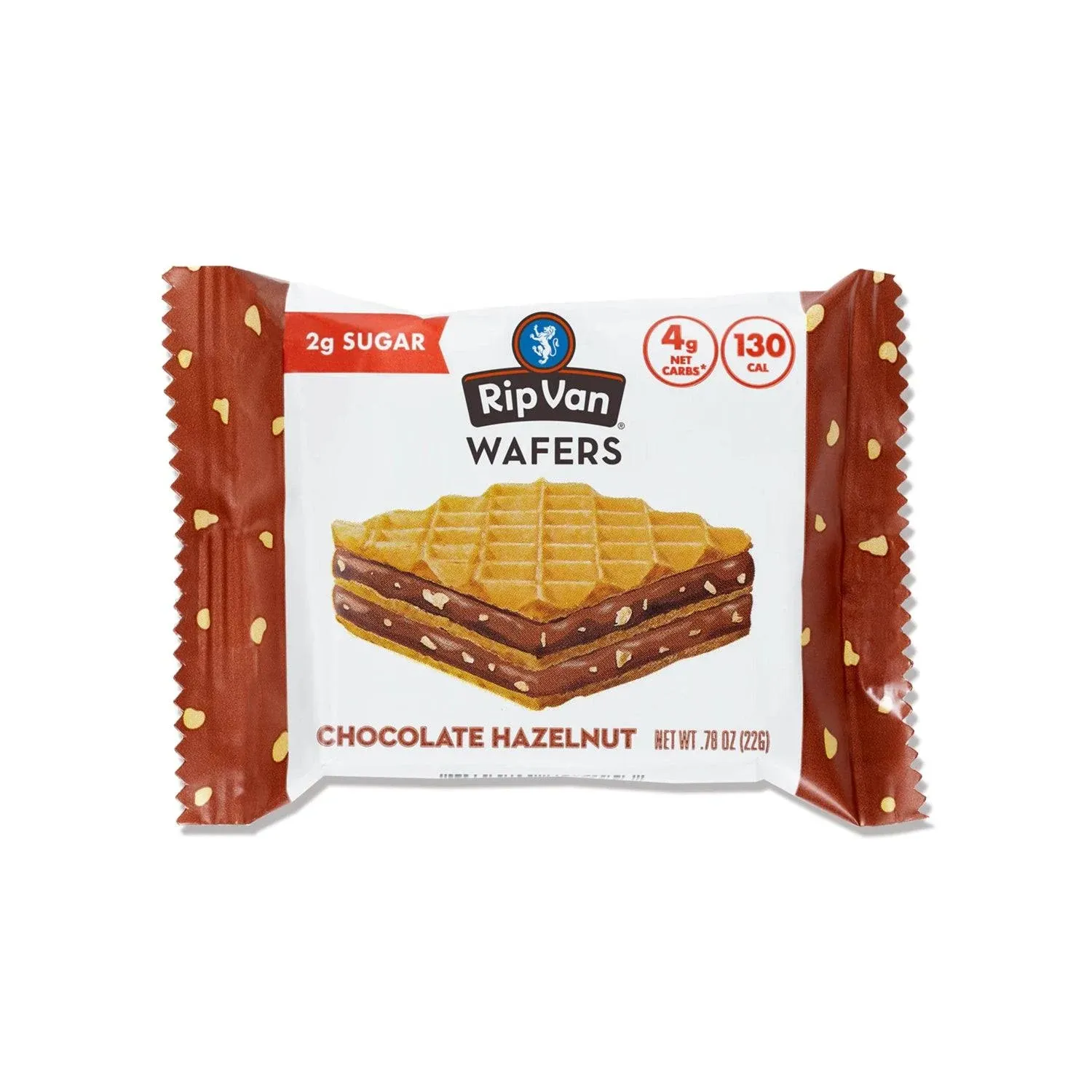 Wafer Snacks by Rip Van - Chocolate Hazelnut (16-Pack)