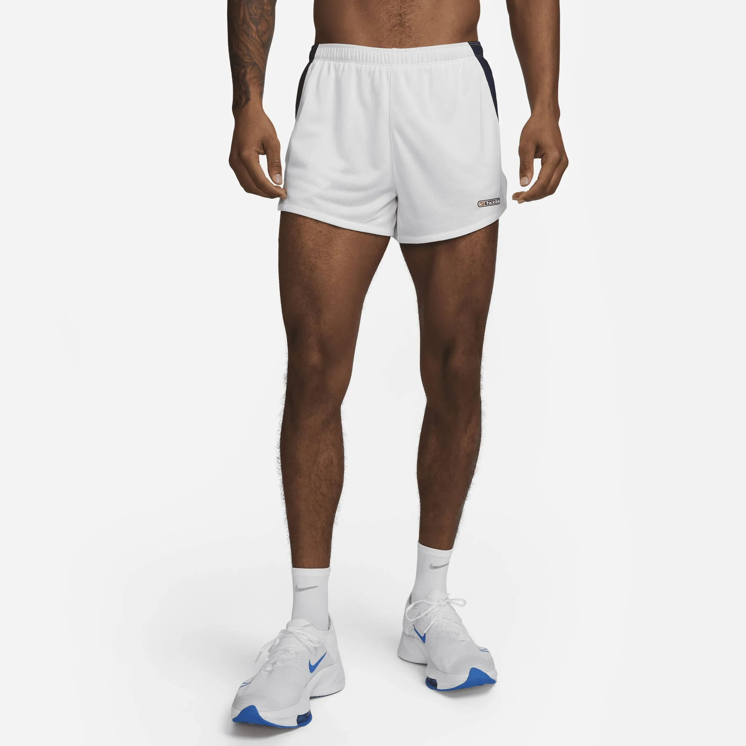 Nike Track Club Dri-FIT 3&#034; Brief-Lined Running Shorts White  FB5541-121 Men&#039;s Lg