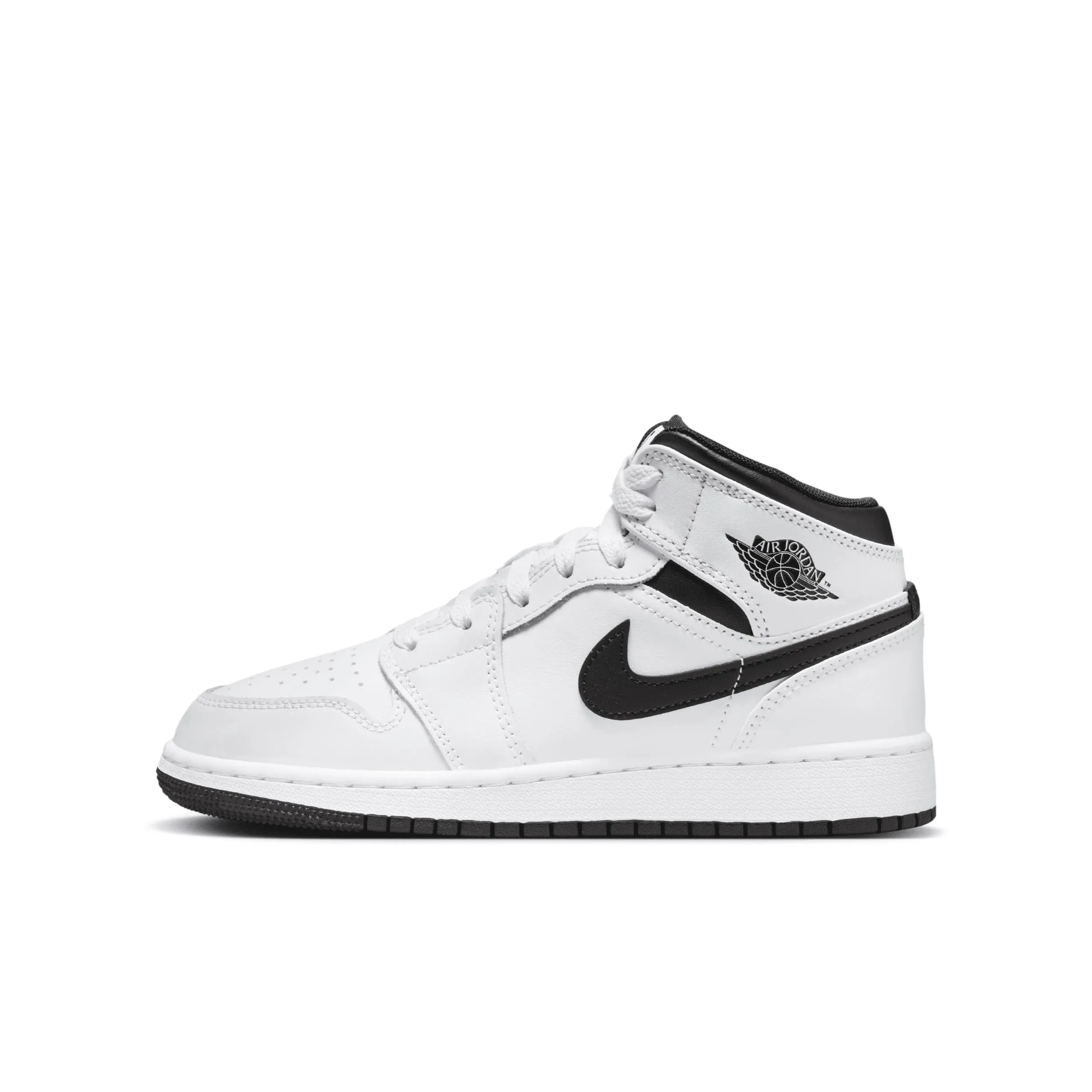 Air Jordan 1 Mid GS 'White Black'