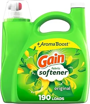 Gain Laundry Fabric Softener Liquid, Original, 129 Fl Oz 150 Loads