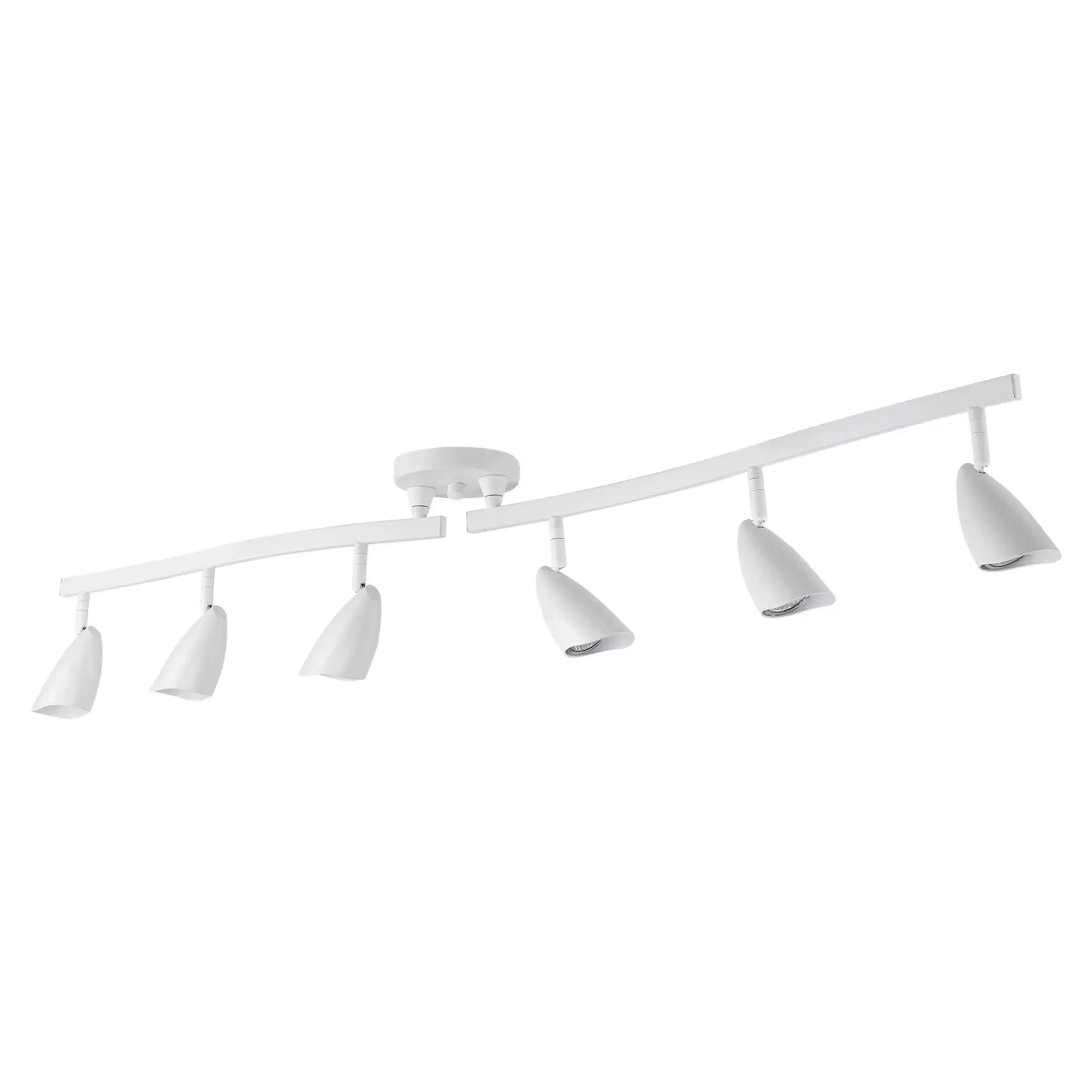 Grayson 4.4 ft. 6-Light Matte White Halogen Track Lighting Kit