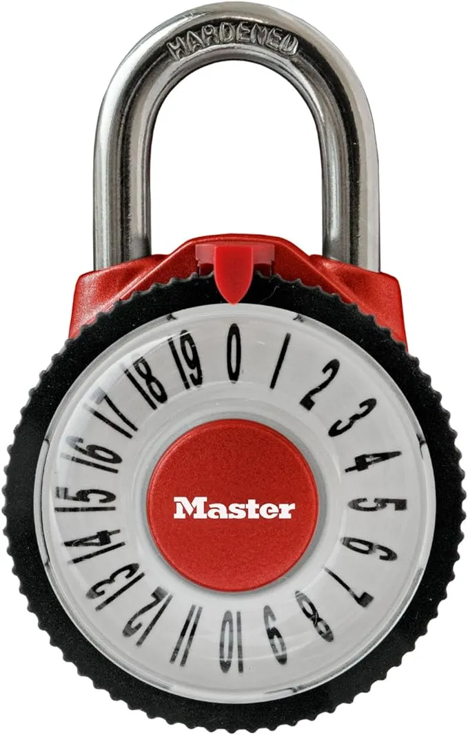 Master Lock 1505D Locker Lock Combination Padlock, 1 Pack, Colors may vary