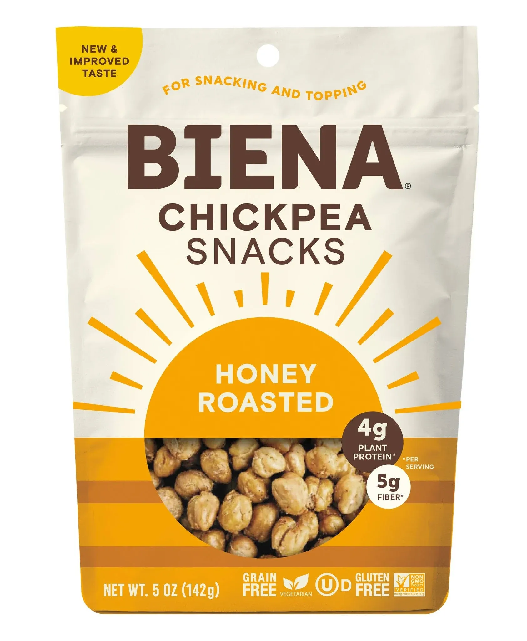 Biena Chickpea Snacks Honey Roasted