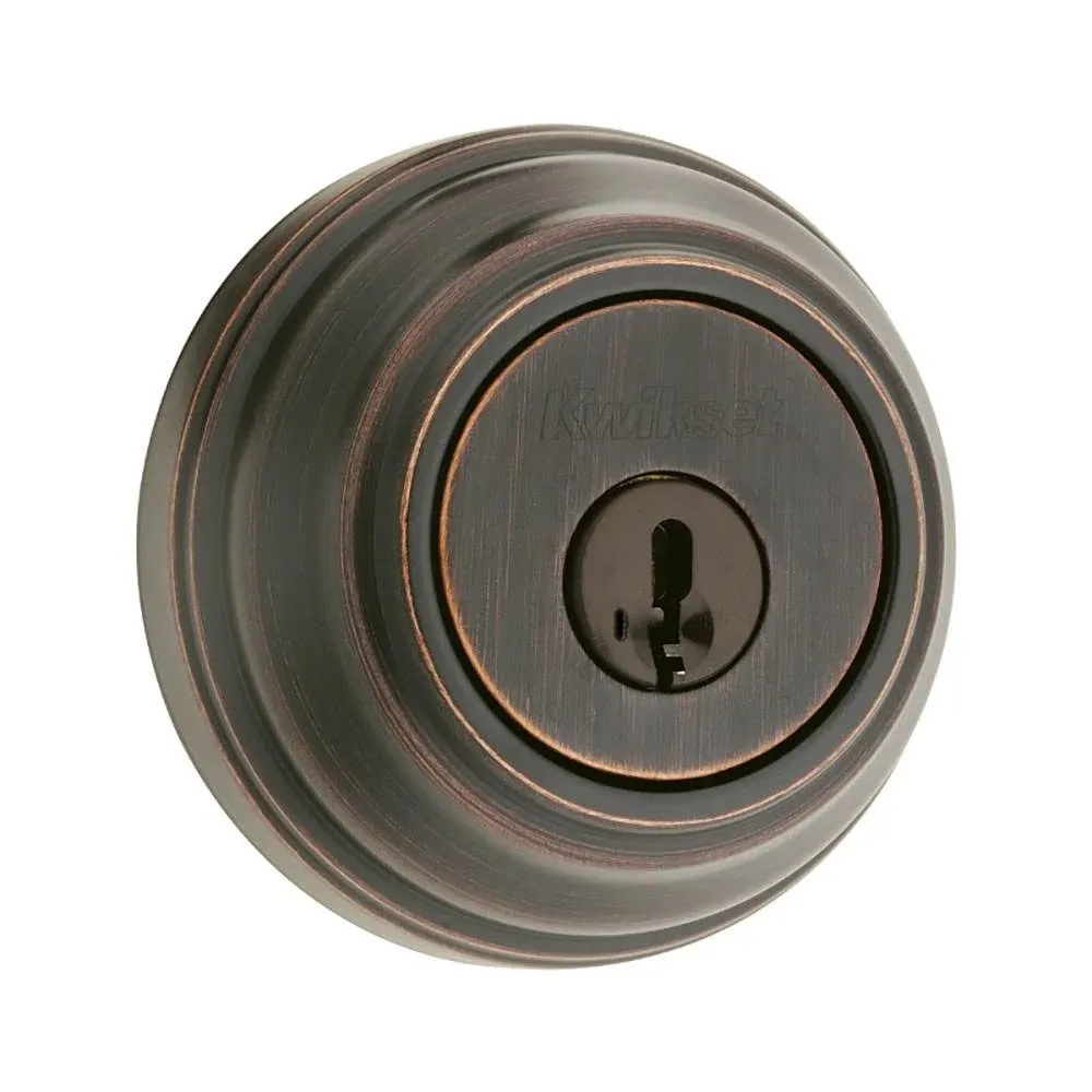 Kwikset 985-11P-SMT-RCAL-RCS 985 Double Cylinder Deadbolt Venetian Bronze