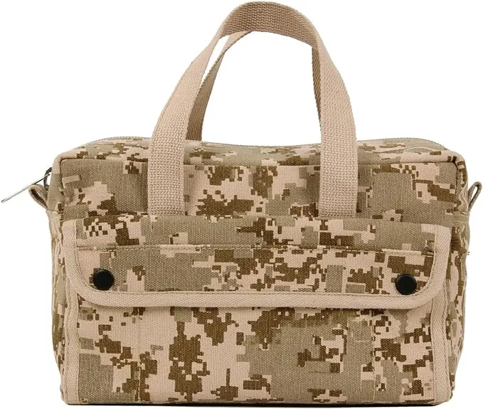 Rothco G.I. Style Mechanic’s Tool Bag – Heavy-Duty Canvas Material – Desert Digital Camo