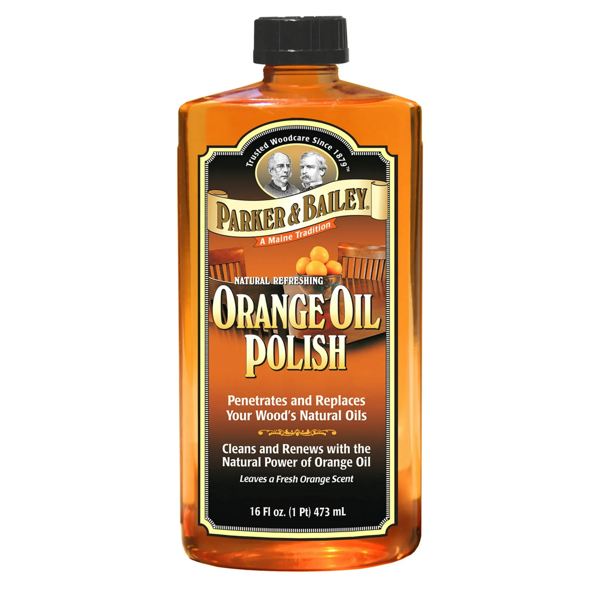 Parker &amp; Bailey 510677 Wood Oil Polish, 16 Oz,  Orange