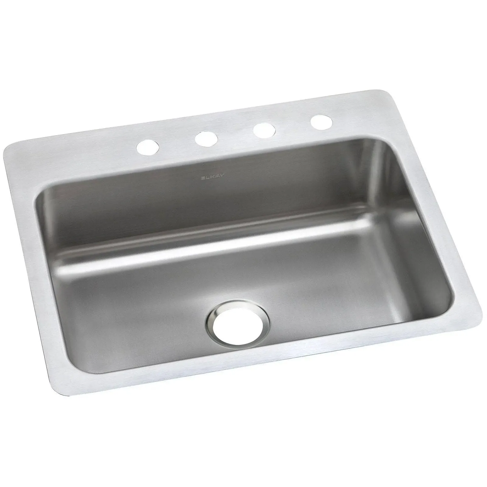 Elkay DSESR127223 Dayton Stainless Steel 27" x 22" x 8", Single Bowl Dual Mount ...