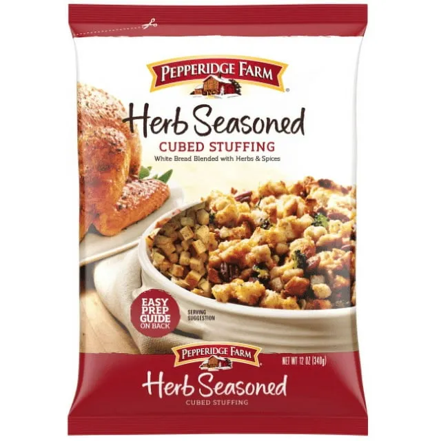 Pepperidge Farm Herb Seasoned Cubed Stuffing 12oz each