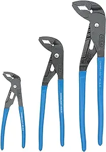 Channellock GLS-3 Tongue and Groove Plier Set, Dipped, 3Pcs. Blue, 6.5", 9.5", 12.5"Channellock GLS-3 Tongue and Groove Plier Set, Dipped, 3Pcs. Blue, 6.5", 9.5", 12.5"