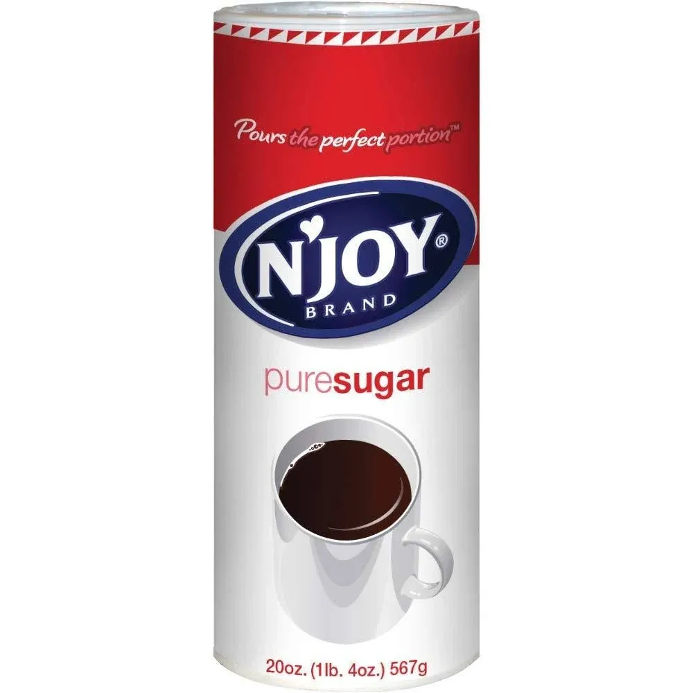 N'Joy Pure Sugar Cane, 20 oz Canister, 3/Pack