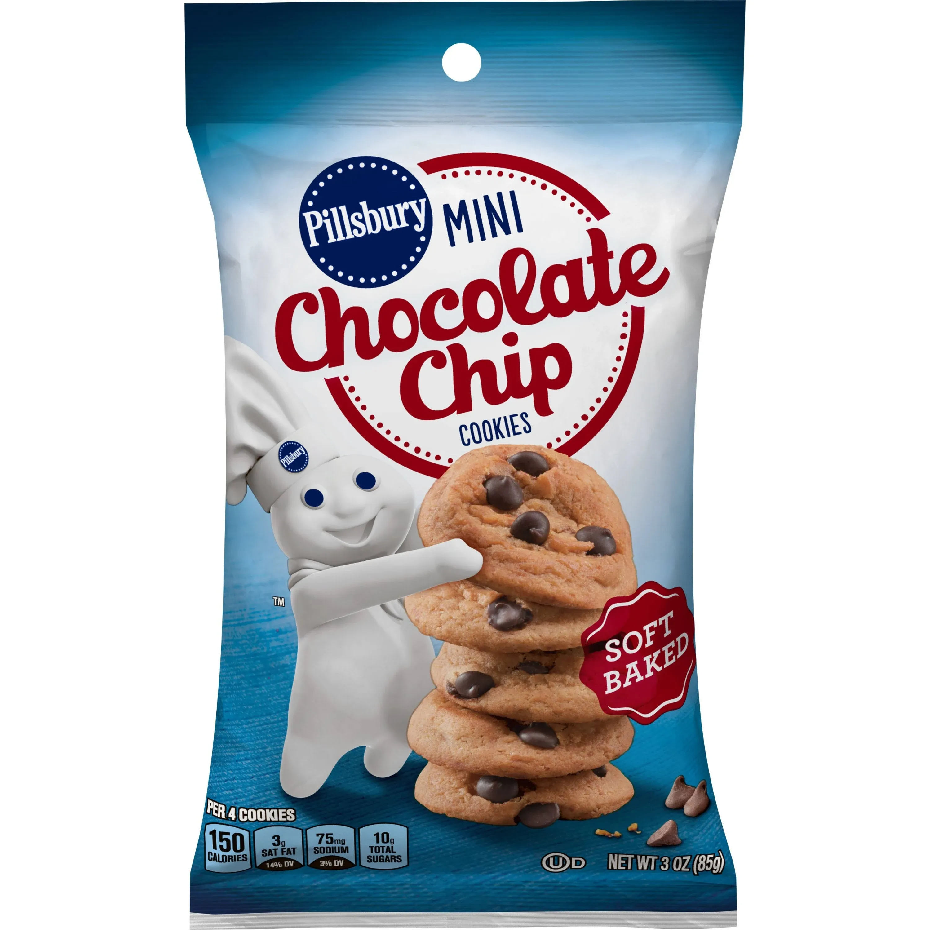 Pillsbury Mini Soft Baked Chocolate Chip Cookies, 3 Ounce, Price/Case