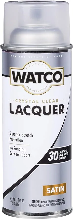 Watco 11.25 oz. Clear Satin Spray Lacquer