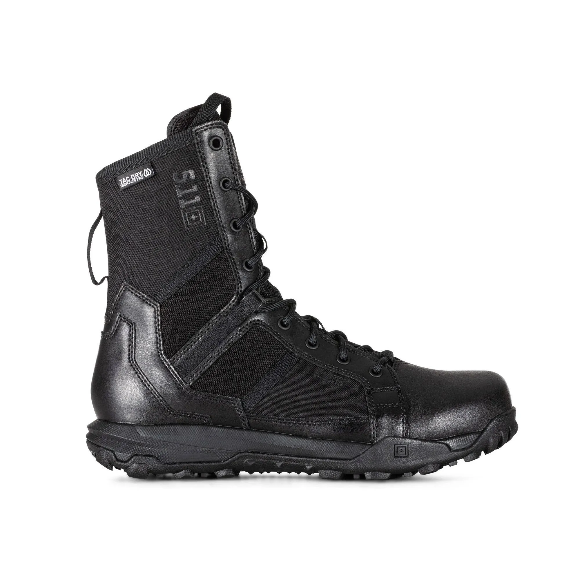 5.11 8" A/T Side-Zip Waterproof Boots, Men's Black