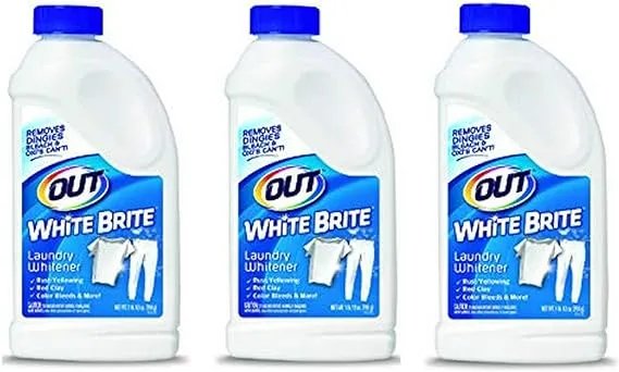 OUT White Brite Laundry Whitener Powder, 1 lb 12 oz, 3 Bottles