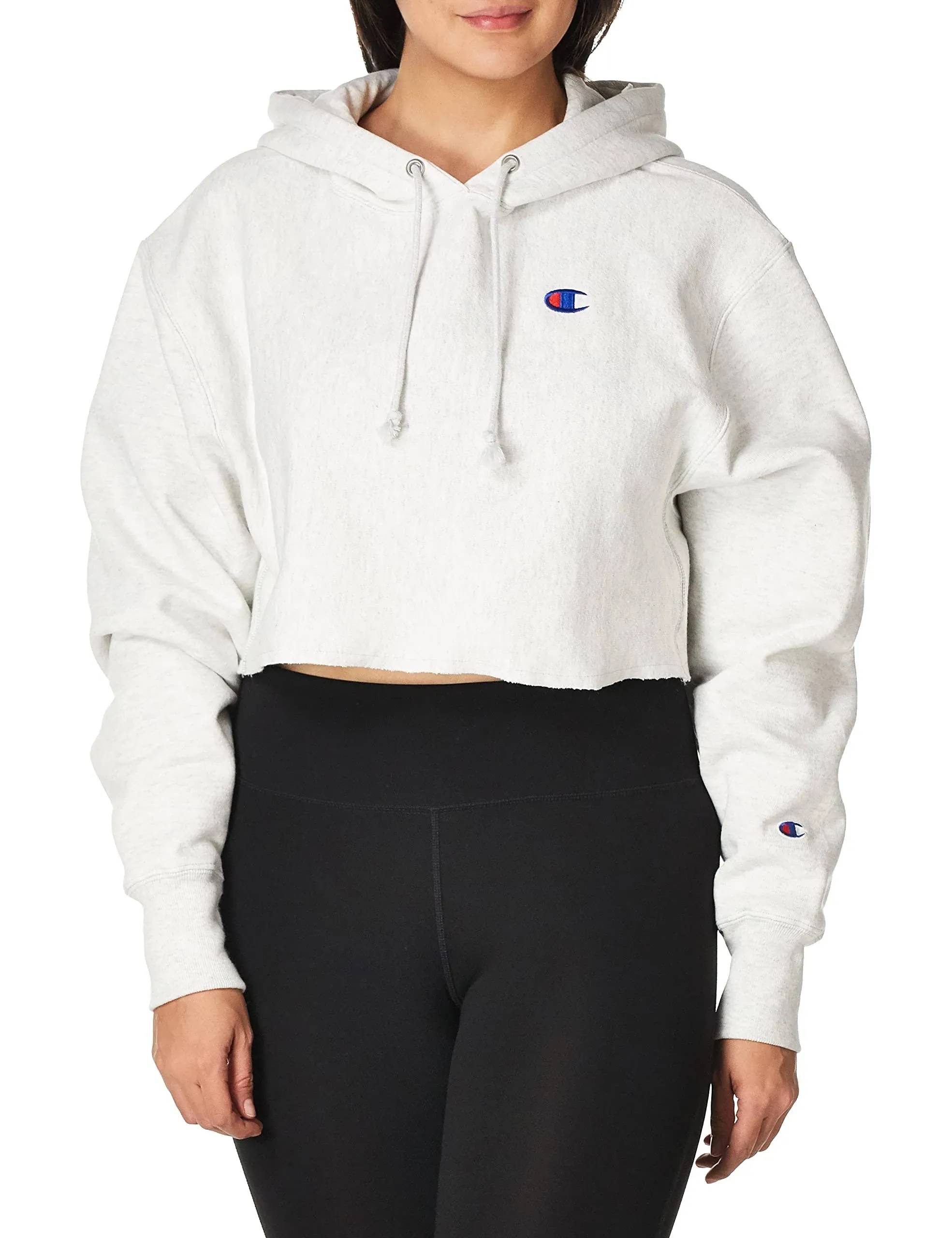 Champion - REVERSE WEAVE® CROPPED CUT-OFF HOODIE, C LOGO