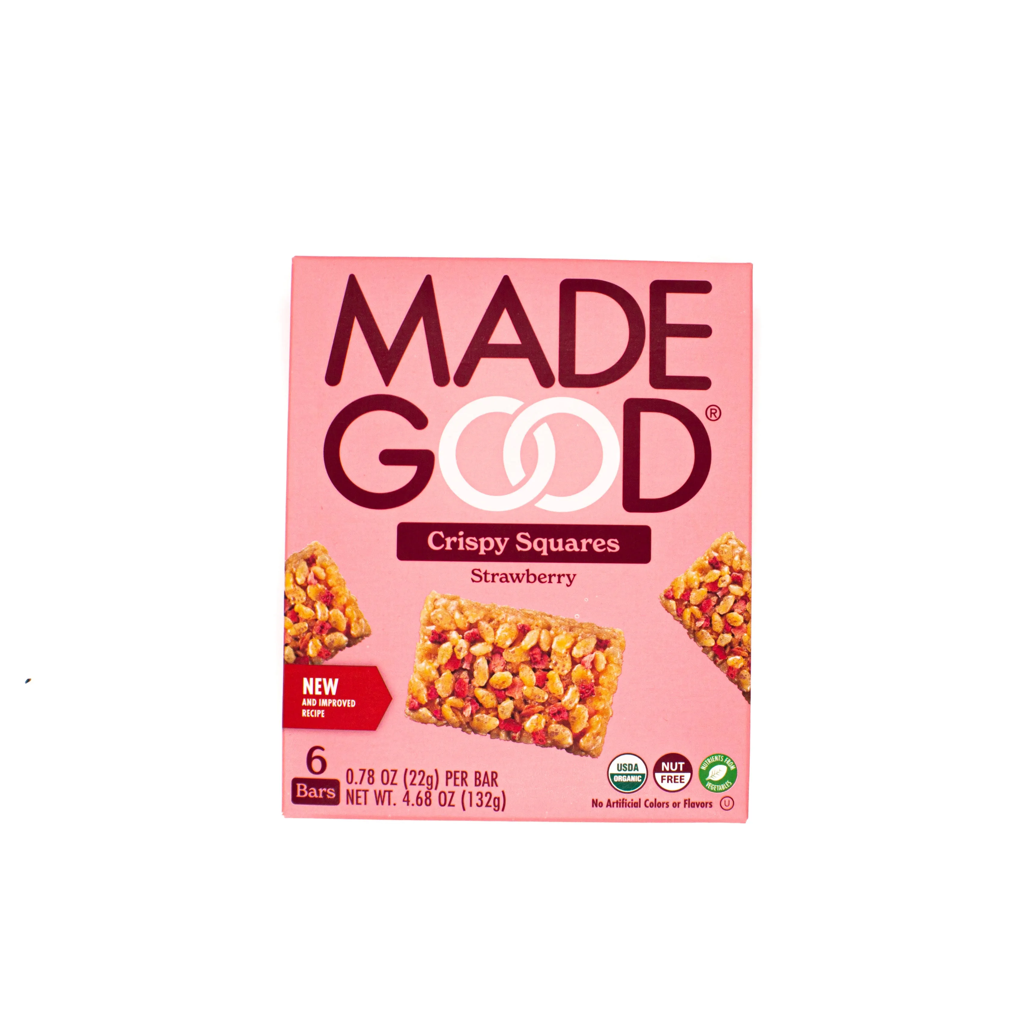 Madegood Strawberry Crispy Squares