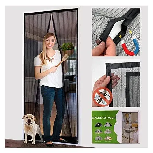 Magnetic Screen Door - Fit for Door Size:36 x 82 Inch, Screen Itse... FMBI Sales