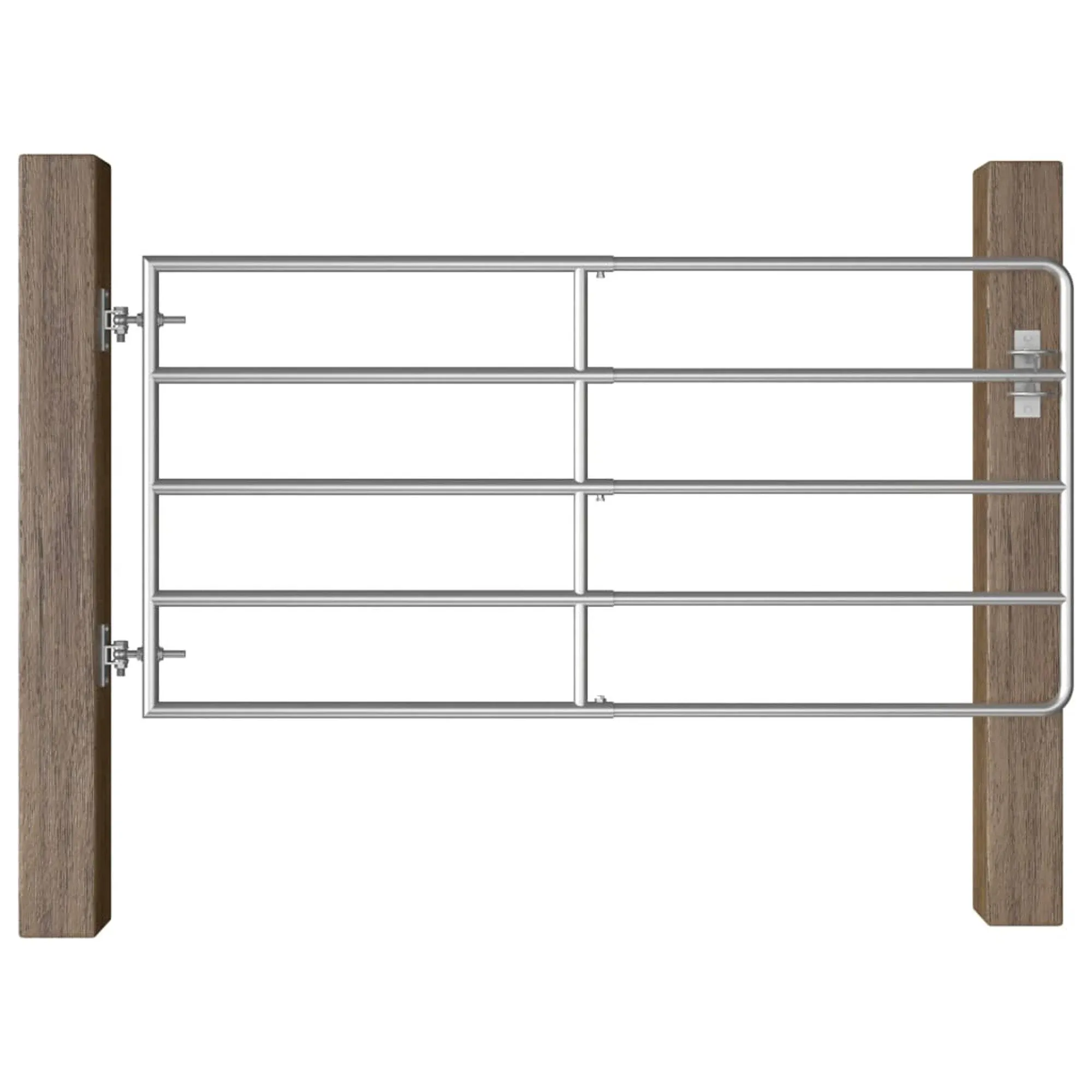 vidaXL 5 Bar Field Gate Steel 145985