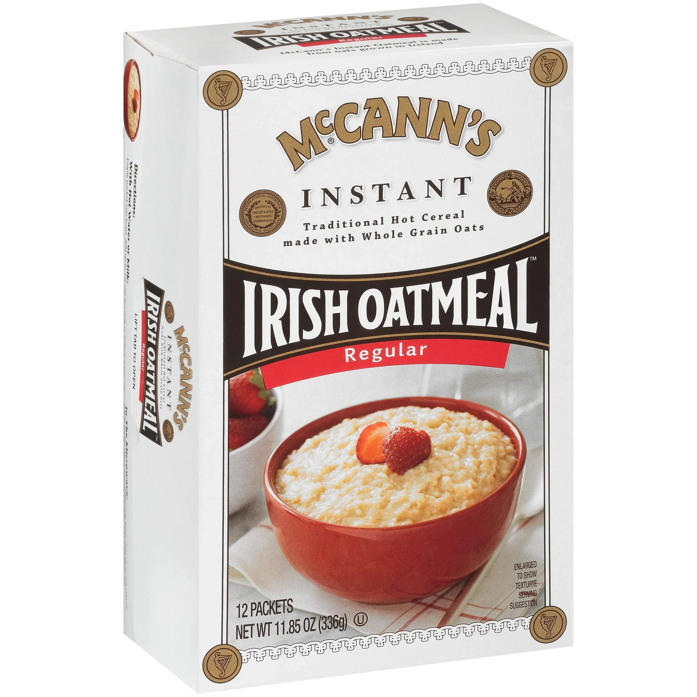 Mccanns Irish Oatmeal, Instant, Regular - 12 packets, 11.85 oz