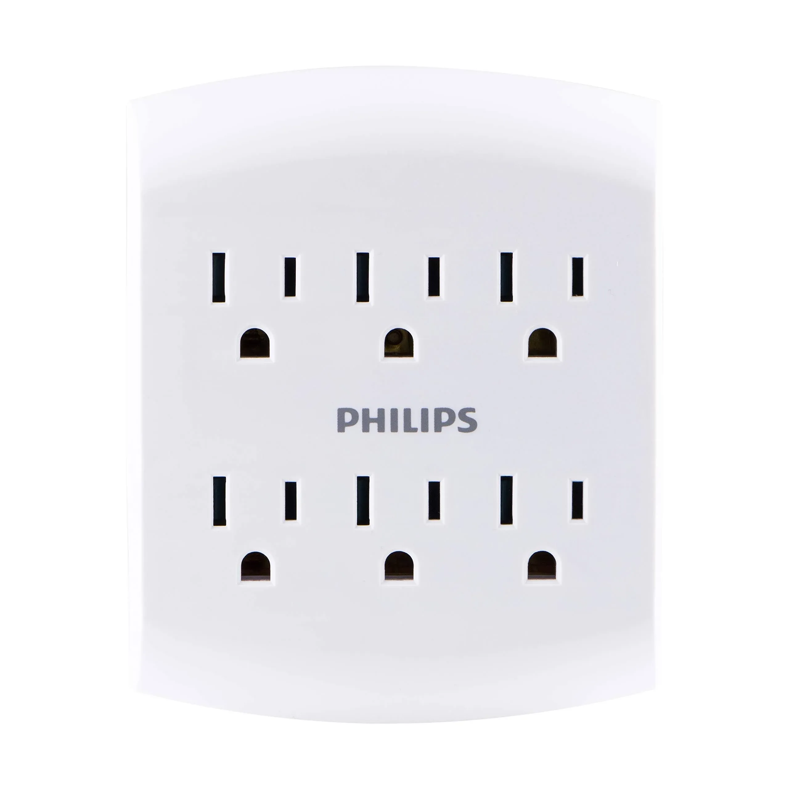 Philips 6 Outlet Wall Tap Power Strip