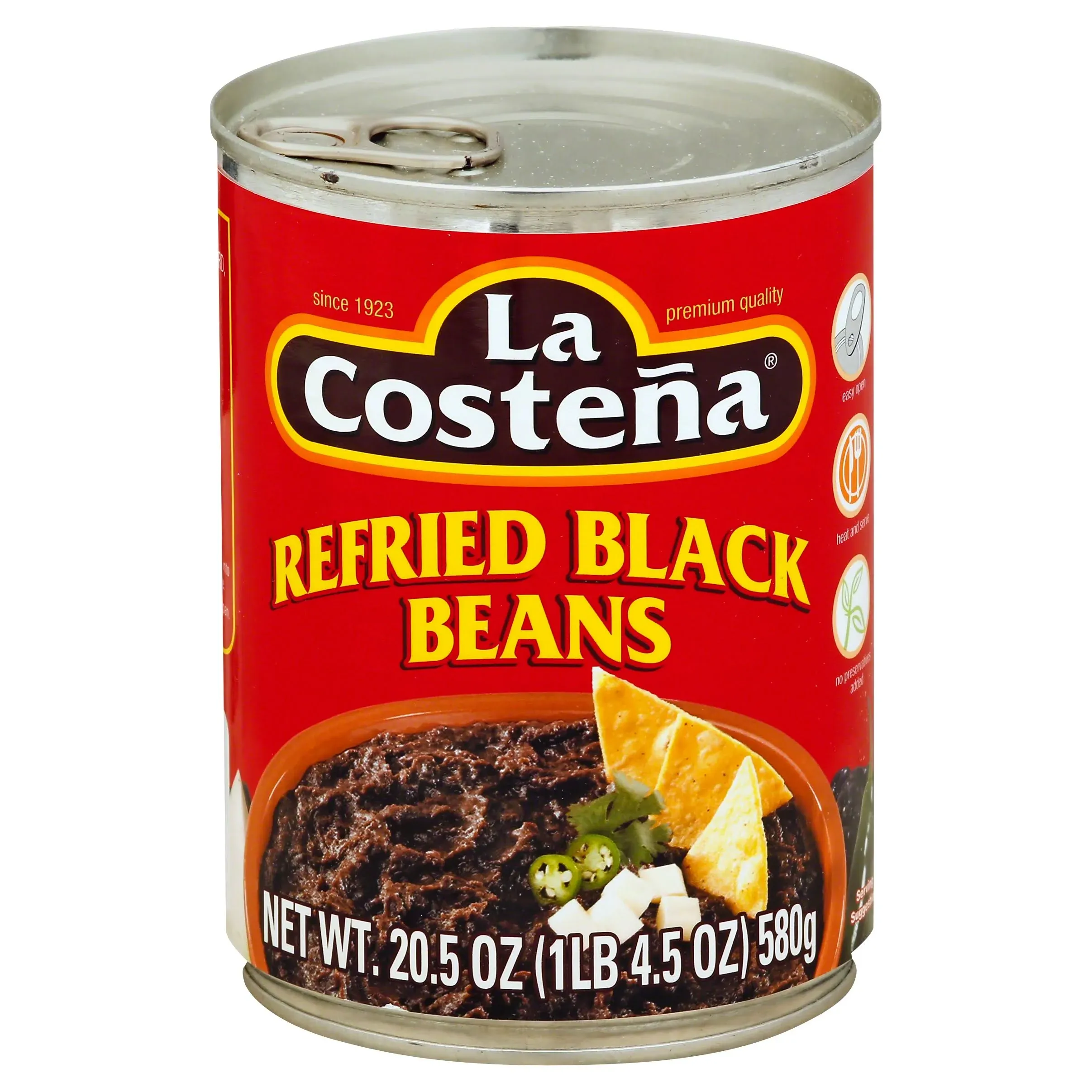 La Costena Refried Black Beans - 20.5 oz can