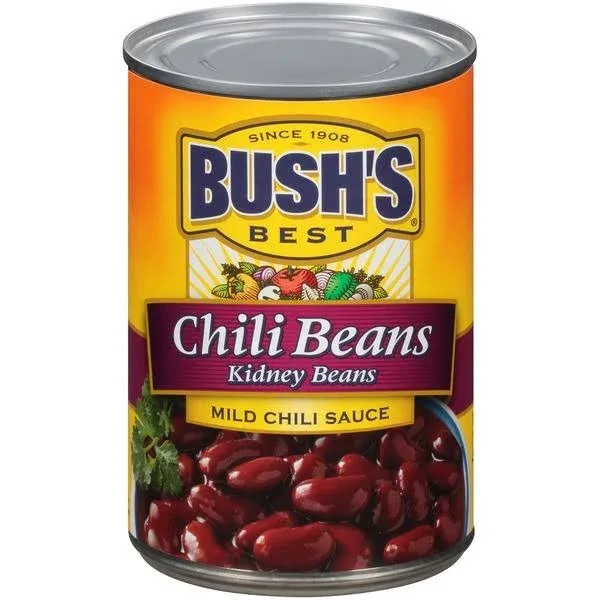 Bush's Chili Kidney Beans in a Mild Chili Sauce (1 lbs)