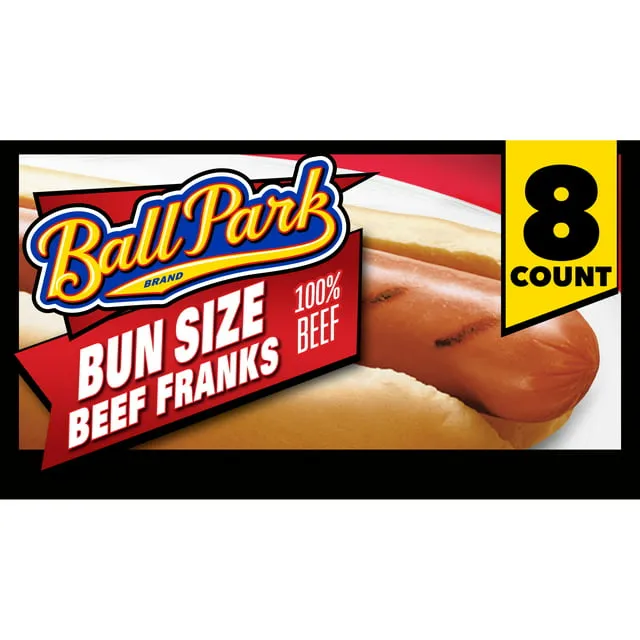 Ball Park Franks, Beef, Bun Size - 15 oz