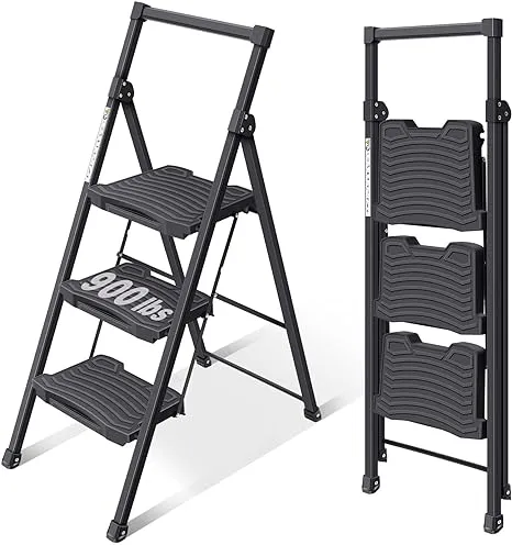 KINGRACK 4 Step Folding Step Ladder