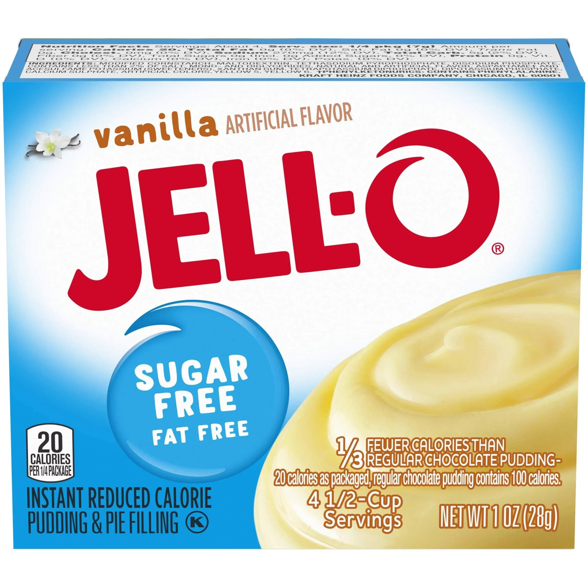 Jell-O Vanilla Sugar-Free Instant Pudding & Pie Filling