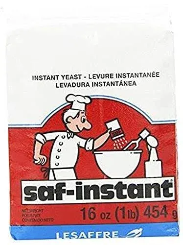 SAF Instant Yeast Red for Baking Cake, Bread and Dough, 1 Pound 1 Pack