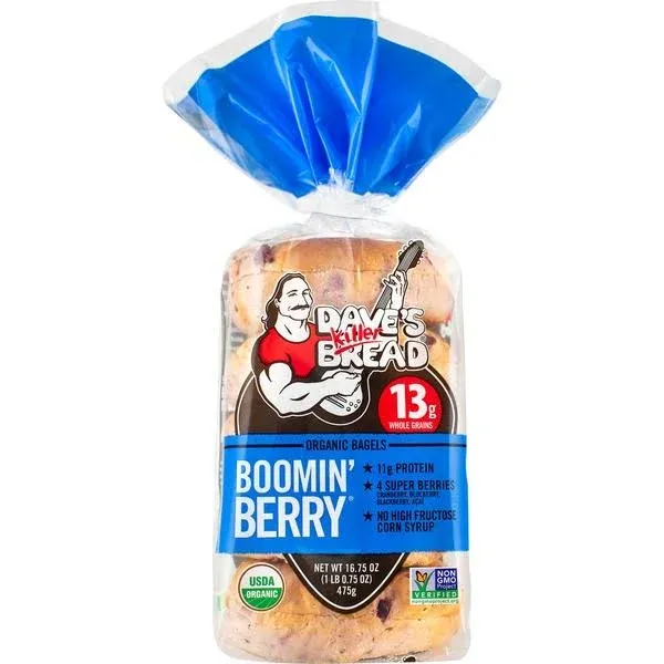 Dave's Killer Bread Organic Boomin' Berry Bagels