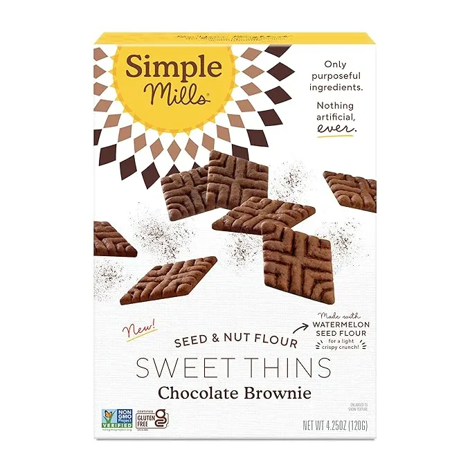 Simple Mills Sweet Thins Chocolate Brownie