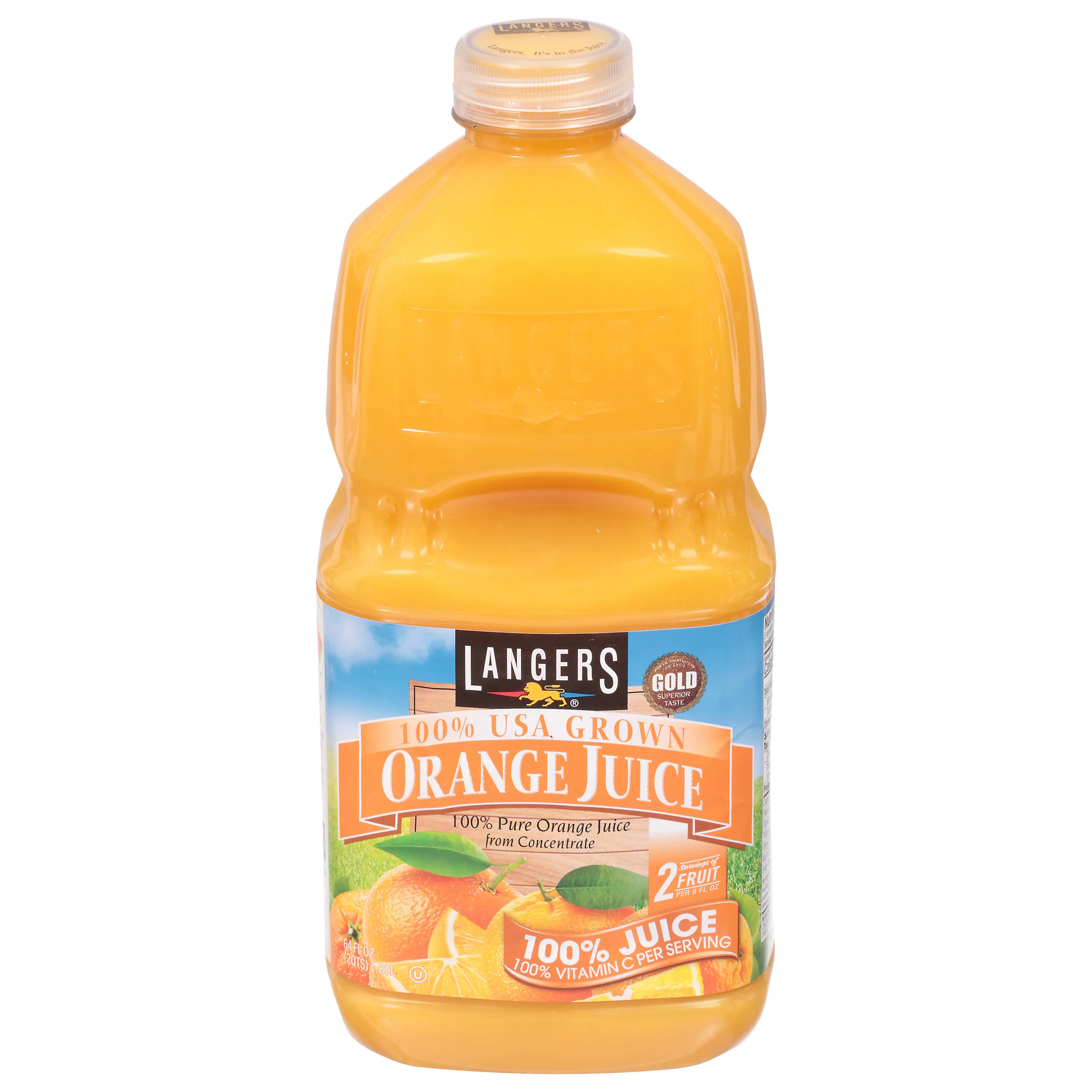 Langers Orange Cocktail, 15.2oz (Pack of 12)