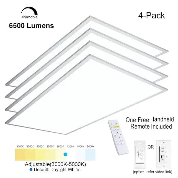 eSenLite 2ft.x4ft LED Commercial Flat Panel Ceiling Light