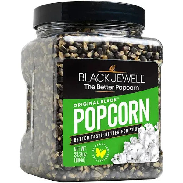 Black Jewell Gourmet Original Black Popcorn Kernels, 2-Pack 28.35 oz. (804g) Jars