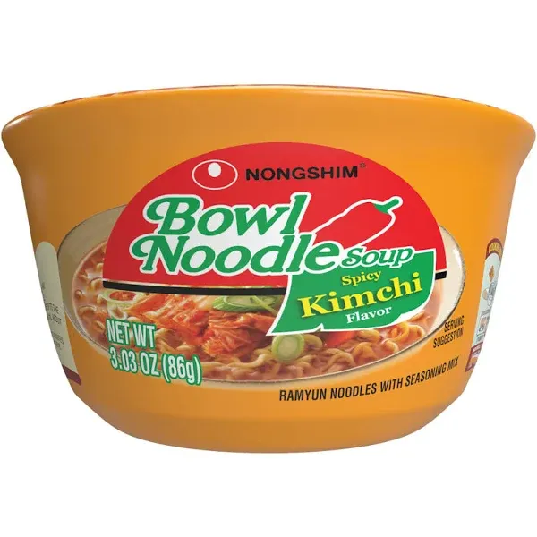 Nongshim Bowl Noodle Soup Spicy Kimchi